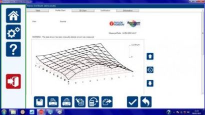 Grid flatness measurement - click to enlarge
