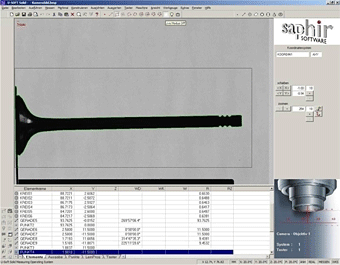 Dimensions of Intake and Exhaust Valves software